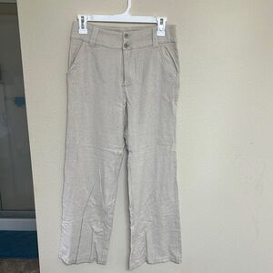 Women’s Beige Linen Pants